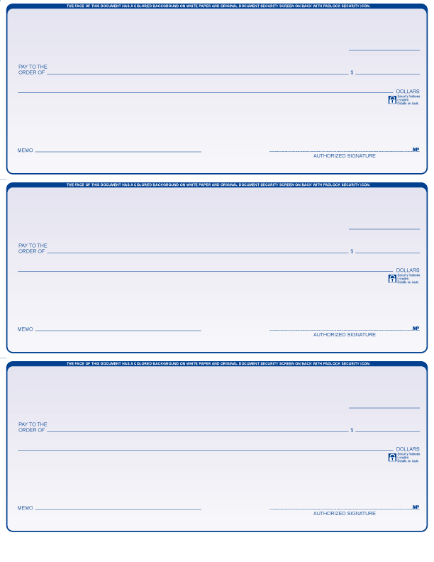 Blank Laser  3 Per Page